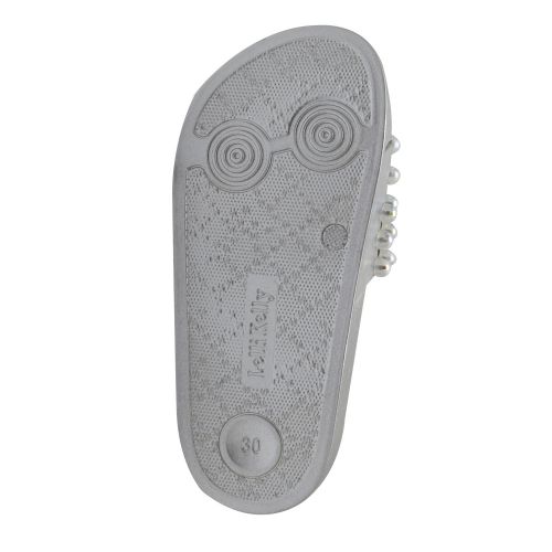 Girls Silver Vittoria Slides (28-39) 42057 by Lelli Kelly from Hurleys