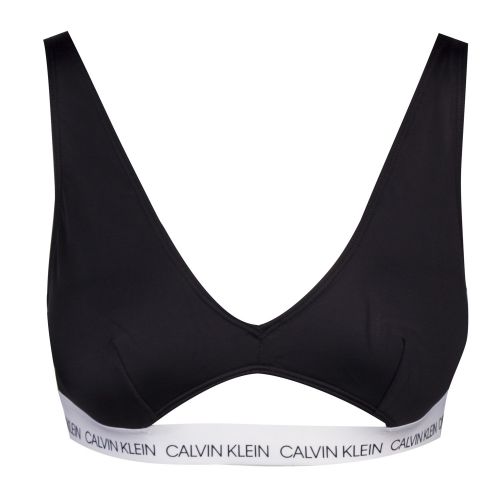 Womens Black High Apex Bikini Top 39087 by Calvin Klein from Hurleys