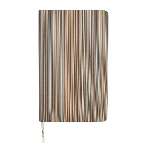 Multi Stripe Medium Notebook 92866 by PS Paul Smith from Hurleys