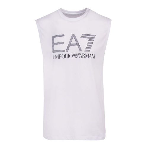 Mens White Visibility Vest Top 87477 by EA7 from Hurleys