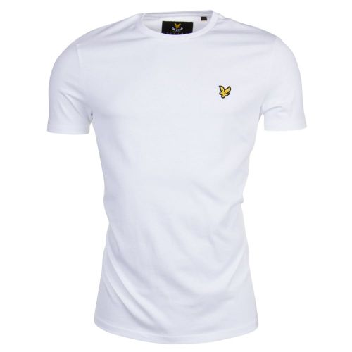 Mens White Crew Neck S/s T Shirt 8799 by Lyle & Scott from Hurleys