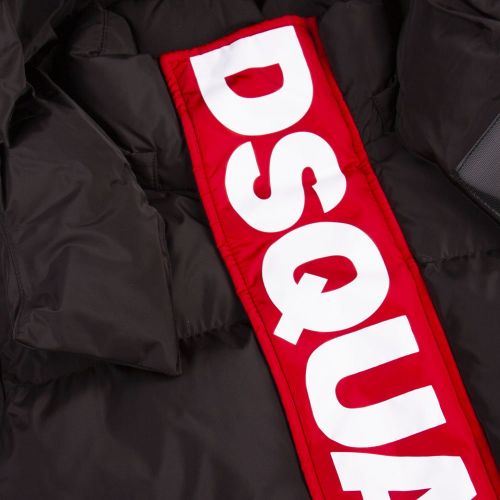 Boys Black Branded Front Padded Jacket 95574 by Dsquared2 from Hurleys