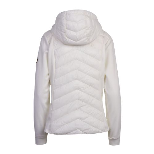 Womens White Spitfire Hooded Zip Through Sweat Jacket 73398 by Barbour International from Hurleys