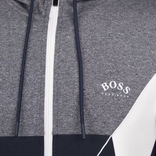 Athleisure Mens Navy Saggy 1 Hooded Zip Through Sweat Top 96451 by BOSS from Hurleys