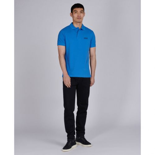 Mens Blue Essential S/s Polo Shirt 95616 by Barbour International from Hurleys
