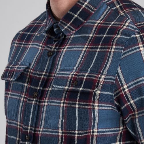 Steve McQueen™ Collection Mens Blue Bill Check L/s Shirt 46468 by Barbour from Hurleys