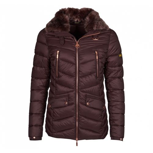 Womens Cocoa Autocross Quilted Jacket 31454 by Barbour International from Hurleys