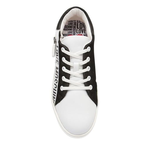 Womens Black Logo Zip Trainers 83156 by Love Moschino from Hurleys