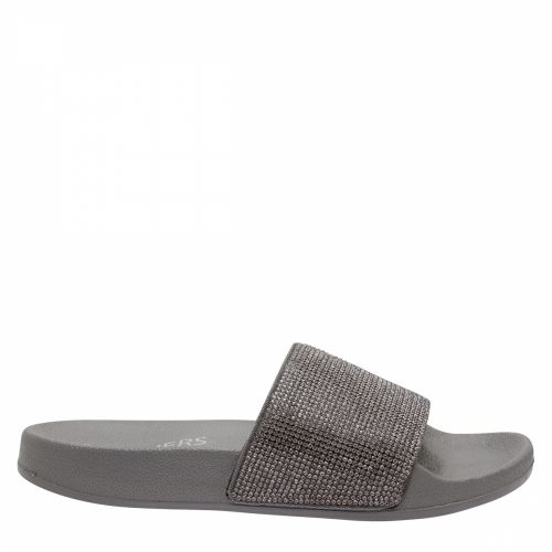 Womens Pewter Pops Up Stone Age Slides 40773 by Skechers from Hurleys