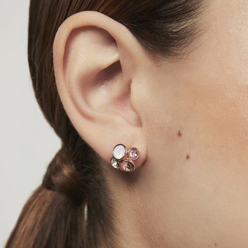 Womens Rose Gold/Pink Multi Lynda Cluster Studs 82717 by Ted Baker from Hurleys