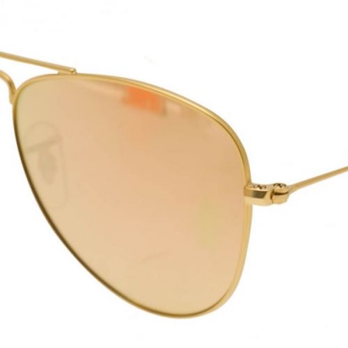 Junior Gold & Copper Flash RJ9506S Aviator 9733 by Ray-Ban from Hurleys