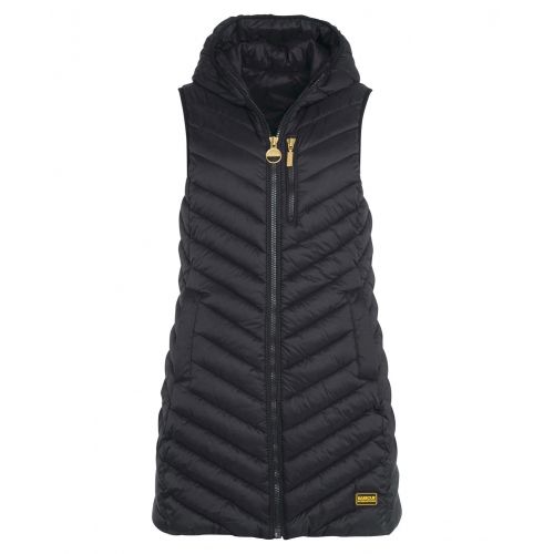 Womens Black Silverstone Reversible Gilet 105717 by Barbour International from Hurleys