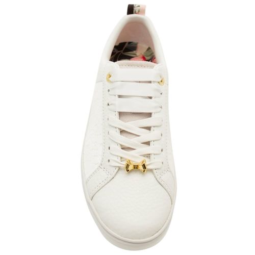 Womens White Kulei Croc Trainers 17138 by Ted Baker from Hurleys