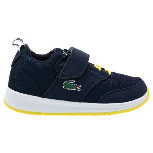 Child Green & Navy L.ight Trainers (10-1) 62694 by Lacoste from Hurleys