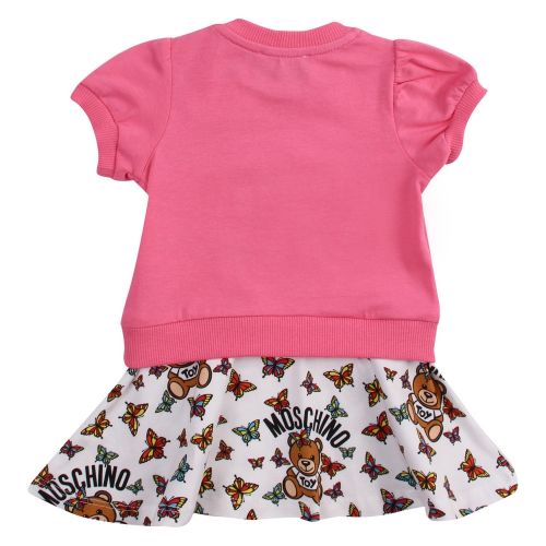 Baby Dark Pink Toy Butterfly T Shirt & Skirt Set 58487 by Moschino from Hurleys