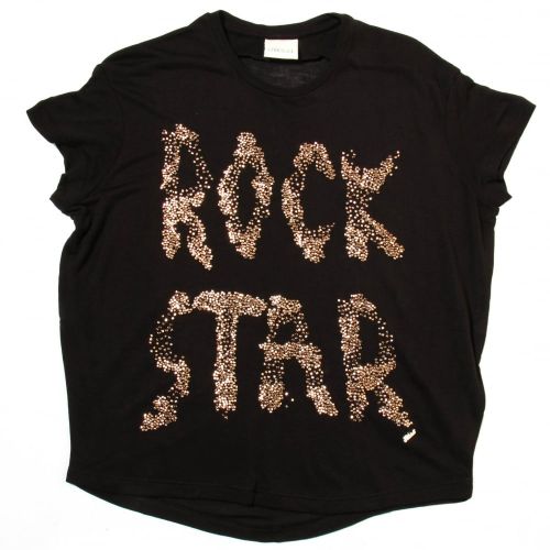 Girls Black Tibla Rock S/s Tee Shirt 42276 by Diesel from Hurleys