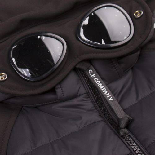Boys Black Goggle Padded Shell Jacket 47614 by C.P. Company Undersixteen from Hurleys