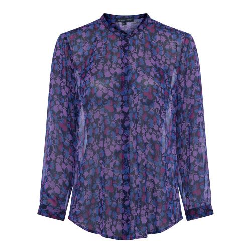 Womens Dazzling Blue Bethany Crinkle Blouse 92496 by French Connection from Hurleys