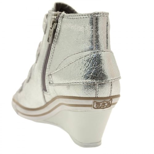 Womens Silver Genial Metallic Rock Mid-Wedge Trainers 37371 by Sealskinz from Hurleys