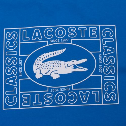 Mens Ibiza Blue Oversized Logo S/s T Shirt 59335 by Lacoste from Hurleys