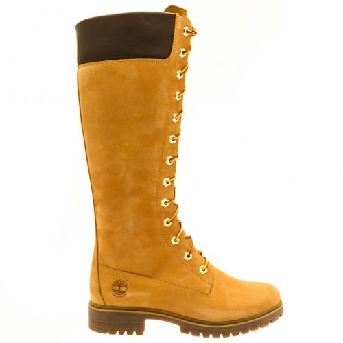 Womens Wheat 14 Inch Side-Zip Lace-Up Boots 67997 by Timberland from Hurleys