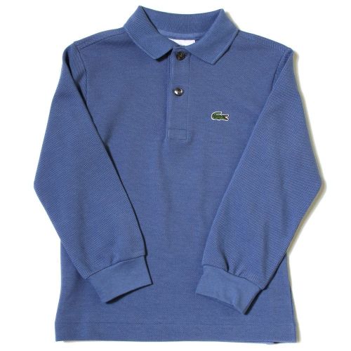 Boys Platoon Blue Classic L/s Polo Shirt 18991 by Lacoste from Hurleys