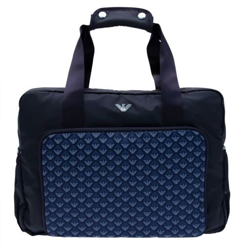 Navy Multi Logo Changing Bag 19834 by Armani Junior from Hurleys