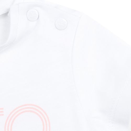 Toddler Optic White Logo S/s T Shirt 36416 by Kenzo from Hurleys
