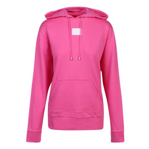 Womens Dark Pink Dasweater 2 Hoodie 103273 by HUGO from Hurleys