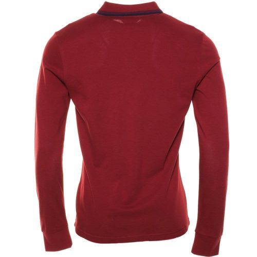 Mens Pomegranate Duo Slim Fit L/s Polo Shirt 9857 by Original Penguin from Hurleys