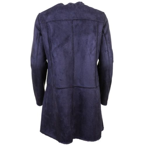 Womens Blue Faux Suede Coat 58986 by Armani Jeans from Hurleys