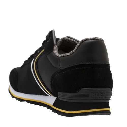 Athleisure Mens Black/Gold Parkour_Runn Trainers 73539 by BOSS from Hurleys