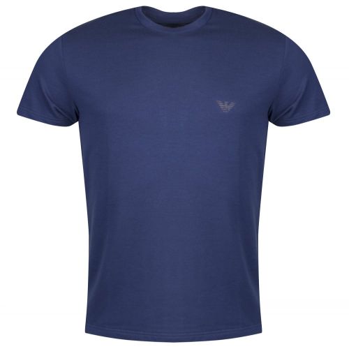 Mens Stone Blue Terry Logo Lounge S/s T Shirt 20032 by Emporio Armani Bodywear from Hurleys