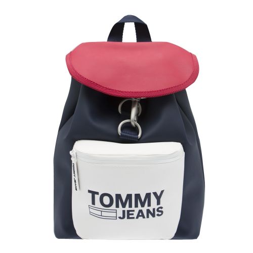 Womens Red/Blue Logo Tape Mini Backpack 34683 by Tommy Jeans from Hurleys