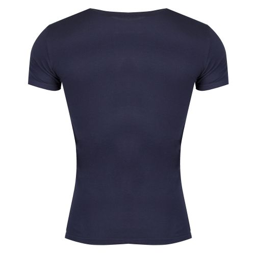 Mens Navy Graphic Logo Slim Fit S/s T Shirt 30898 by Emporio Armani Bodywear from Hurleys