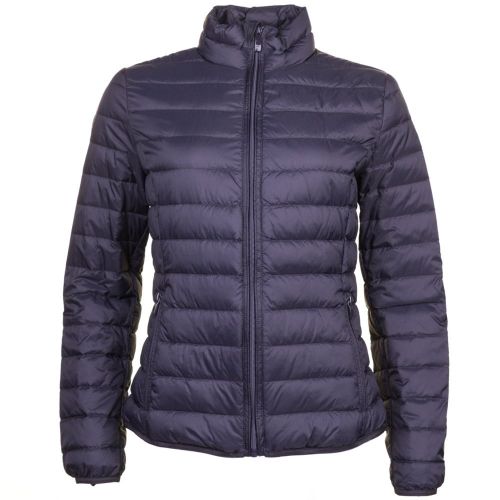 Womens Blue Duck Down Baffle Quilted Jacket 67836 by Armani Jeans from Hurleys
