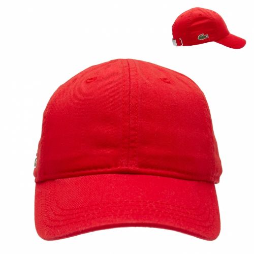 Boys Orange Branded Cap 38582 by Lacoste from Hurleys