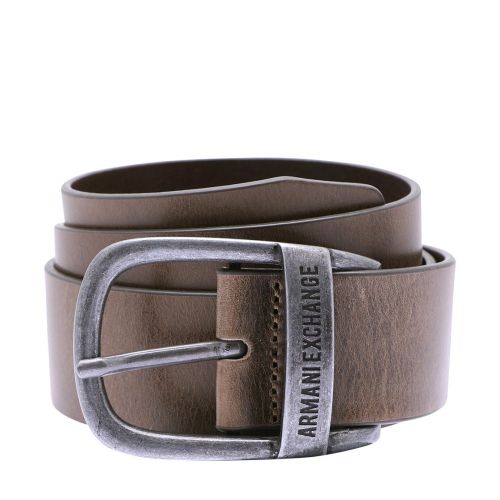 Mens Brown Leather Jeans Belt 106028 by Armani Exchange from Hurleys