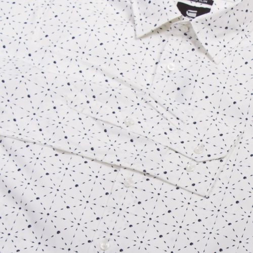 Mens Milk/Blue Printed Core L/s Shirt 35066 by G Star from Hurleys