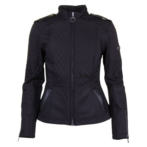 Womens Black Folco Extractor Quilted Jacket 71737 by Barbour International from Hurleys