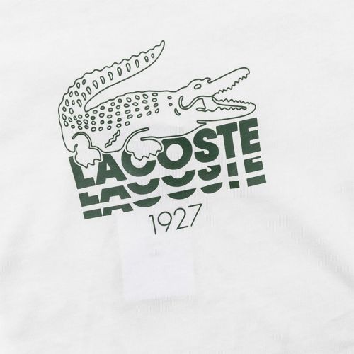 Boys White Crocodile S/s T Shirt 103514 by Lacoste from Hurleys