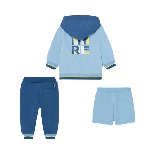 Infant Blue 3 Piece Hooded Tracksuit 82913 by Mayoral from Hurleys