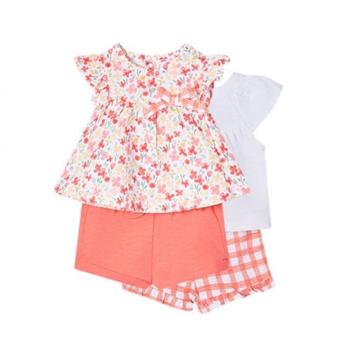 Baby Nectar/White Floral 4 Piece Outfit Set 104462 by Mayoral from Hurleys