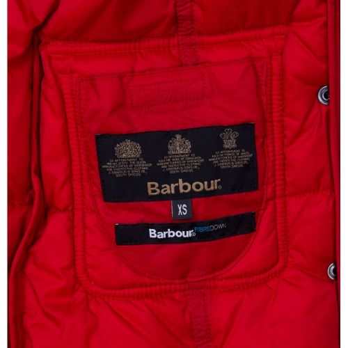 Girls Lighthouse Red Icefield Quilted Jacket 65735 by Barbour from Hurleys