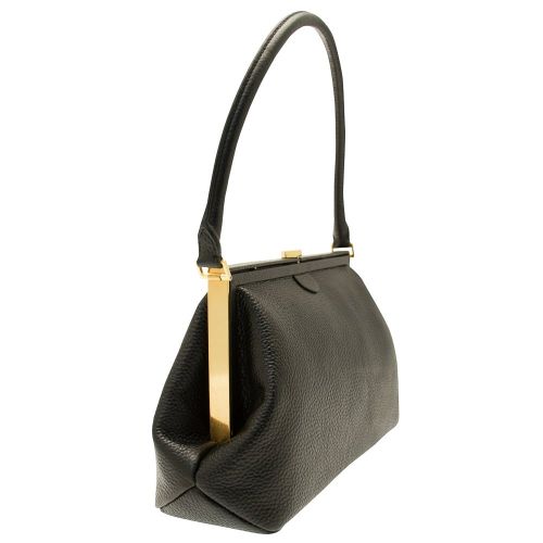 Womens Black Grainy Leather Tabitha Shoulder Bag 72718 by Lulu Guinness from Hurleys