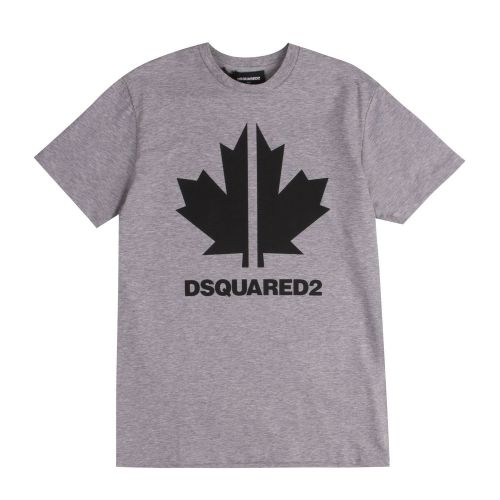 Boys Grey Sports Maple Logo S/s T Shirt 75402 by Dsquared2 from Hurleys
