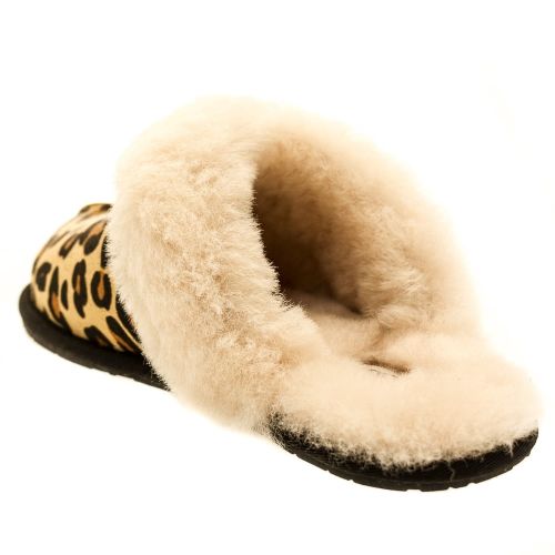 Womens Chestnut Scuffette II Calf Hair Leopard Slippers 62208 by UGG from Hurleys