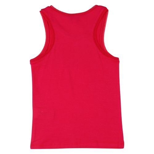 Girls Raspberry Branded Logo Vest Top 36526 by DKNY from Hurleys