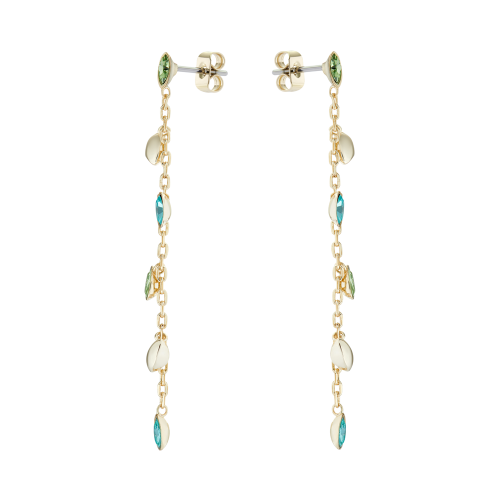 Womens Gold/Green Craysha Crystal Vine Earrings 86055 by Ted Baker from Hurleys