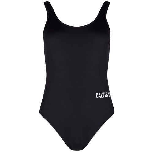 Womens Black Logo Swimming Costume 20483 by Calvin Klein from Hurleys